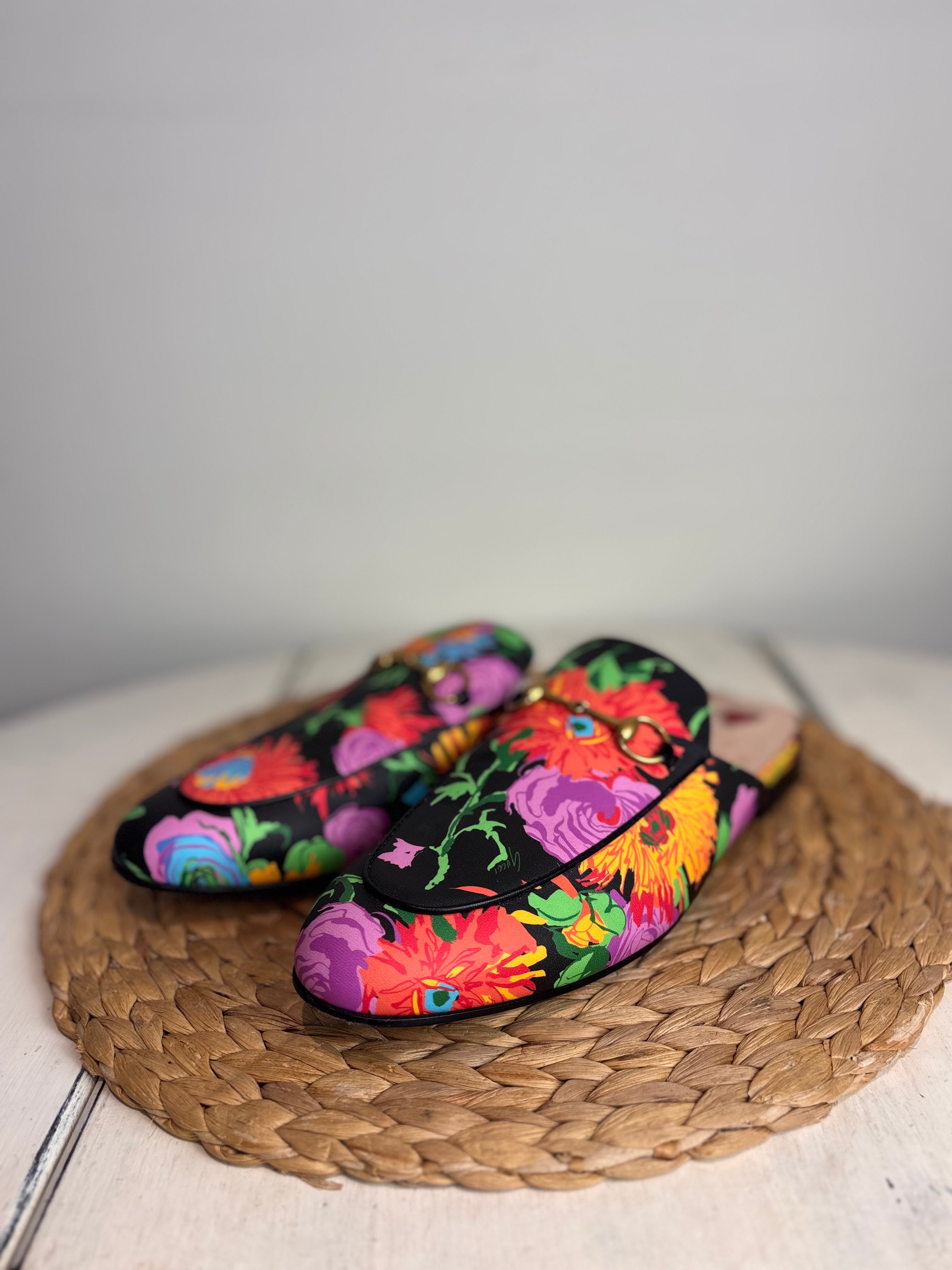 GUCCI X Ken Scott Floral Loafers