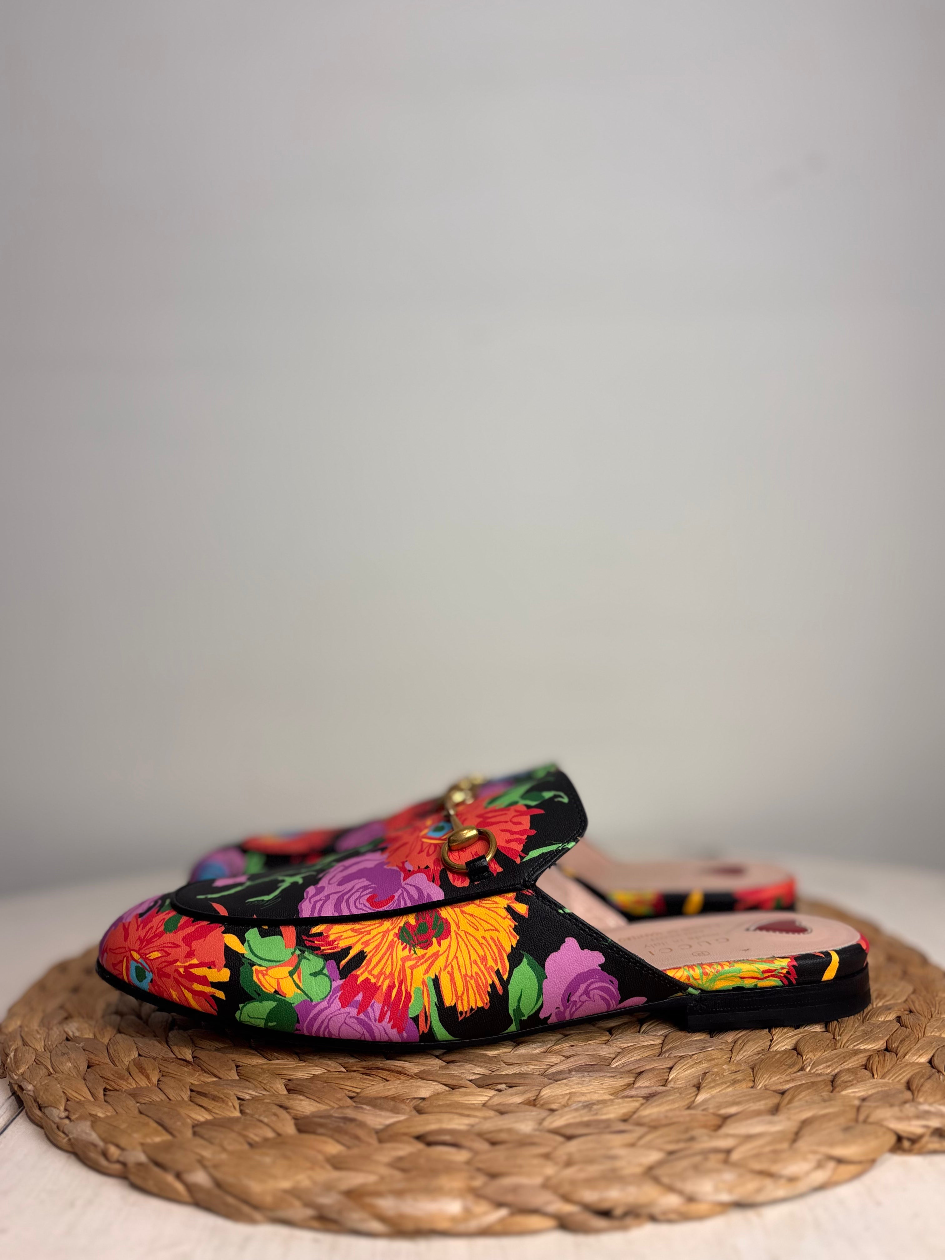 GUCCI X Ken Scott Floral Loafers