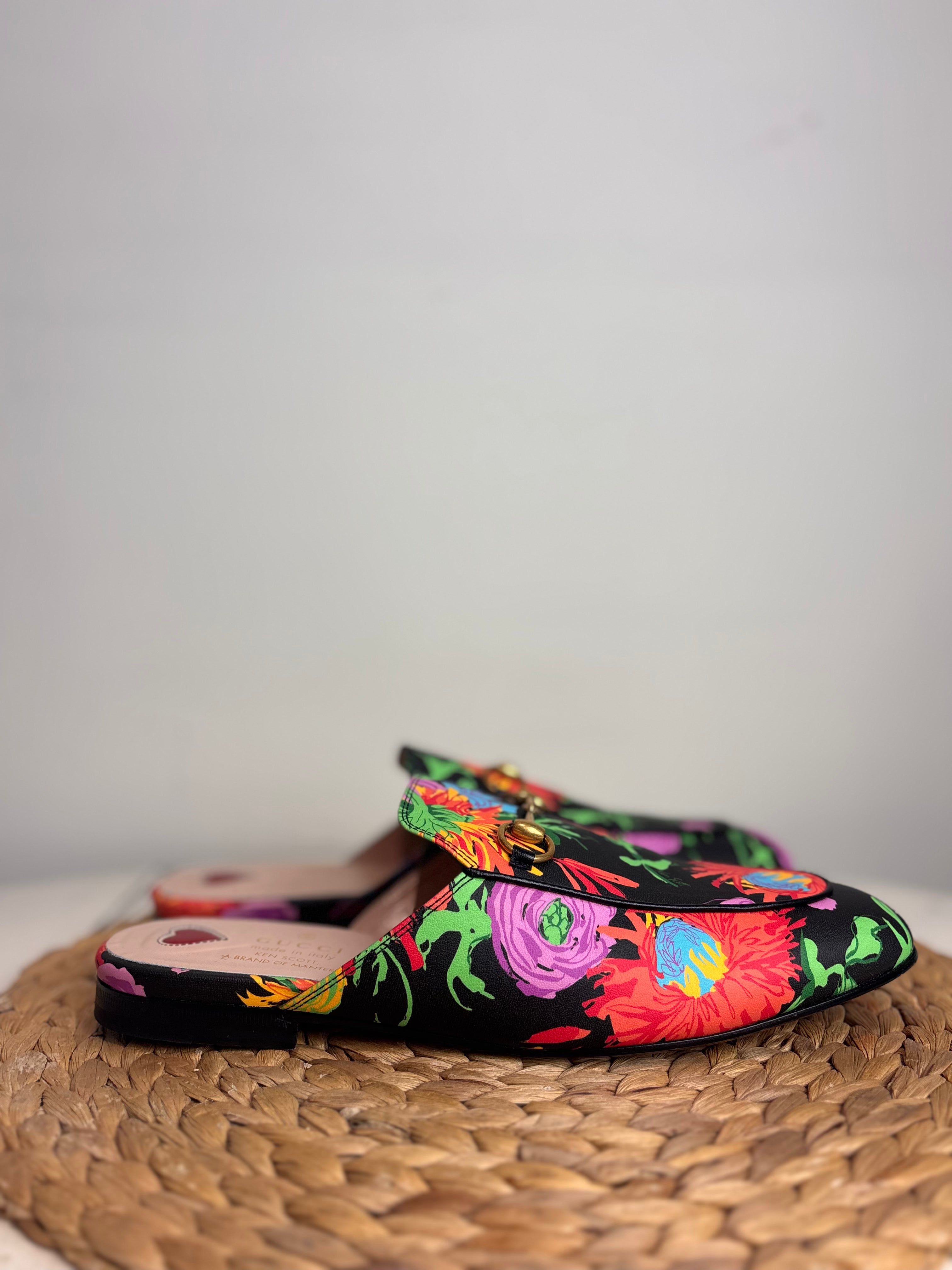 GUCCI X Ken Scott Floral Loafers