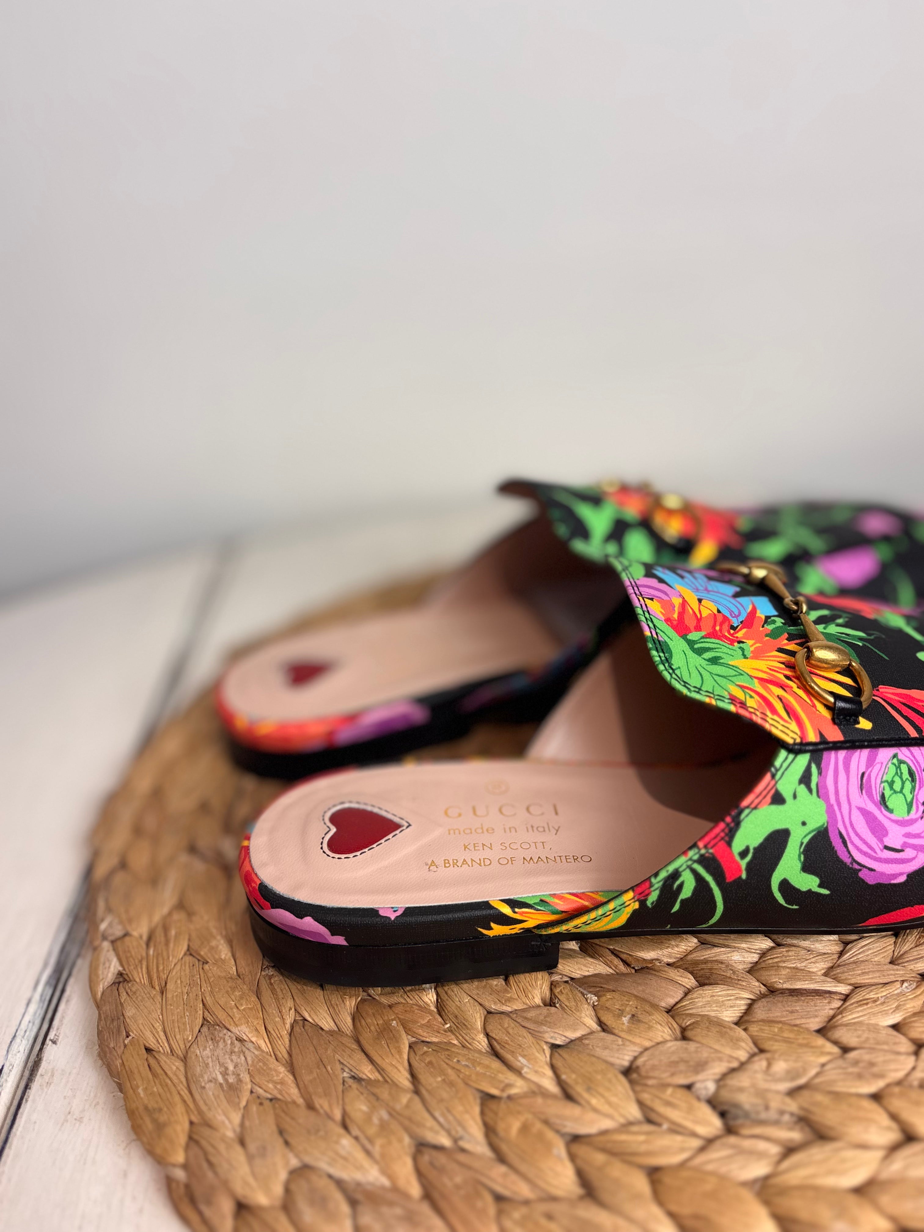 GUCCI X Ken Scott Floral Loafers
