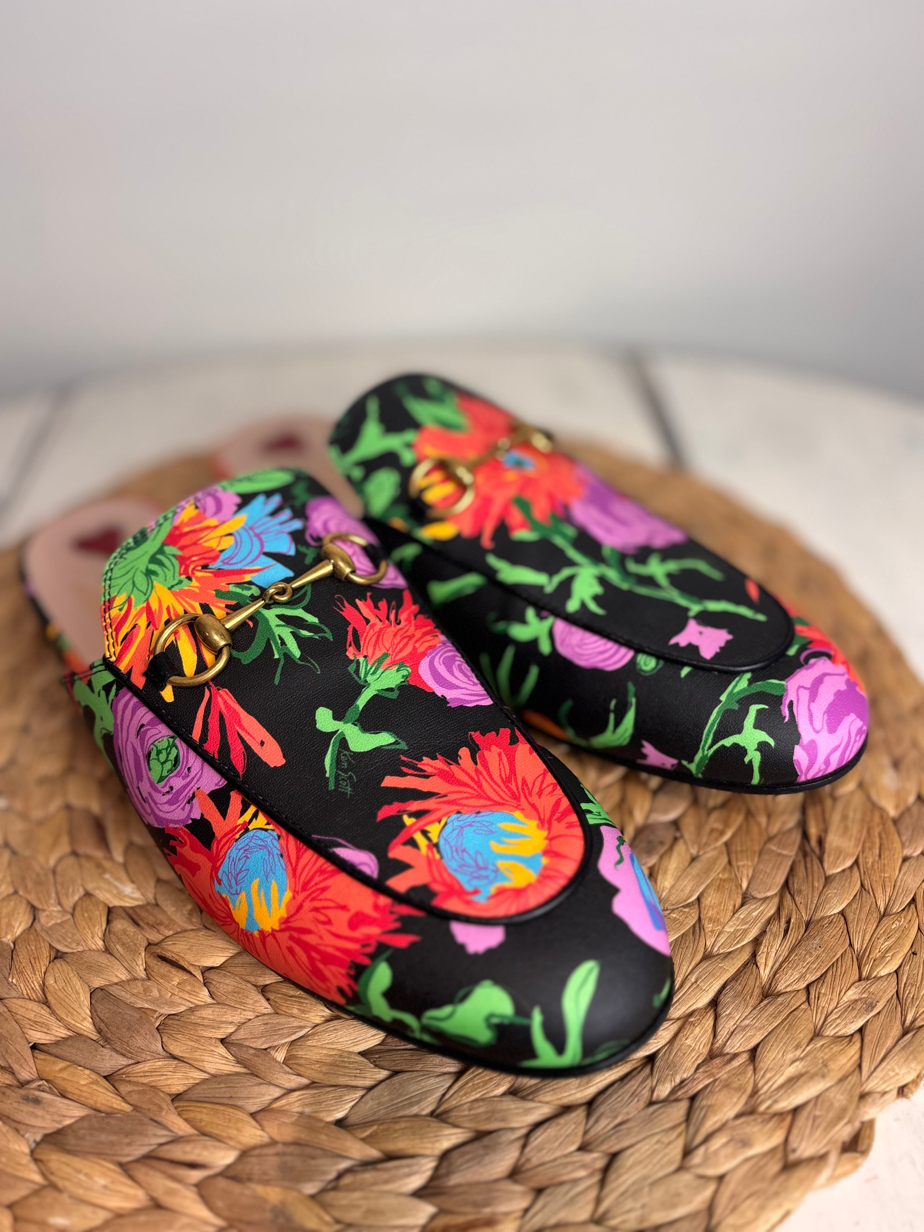 GUCCI X Ken Scott Floral Loafers