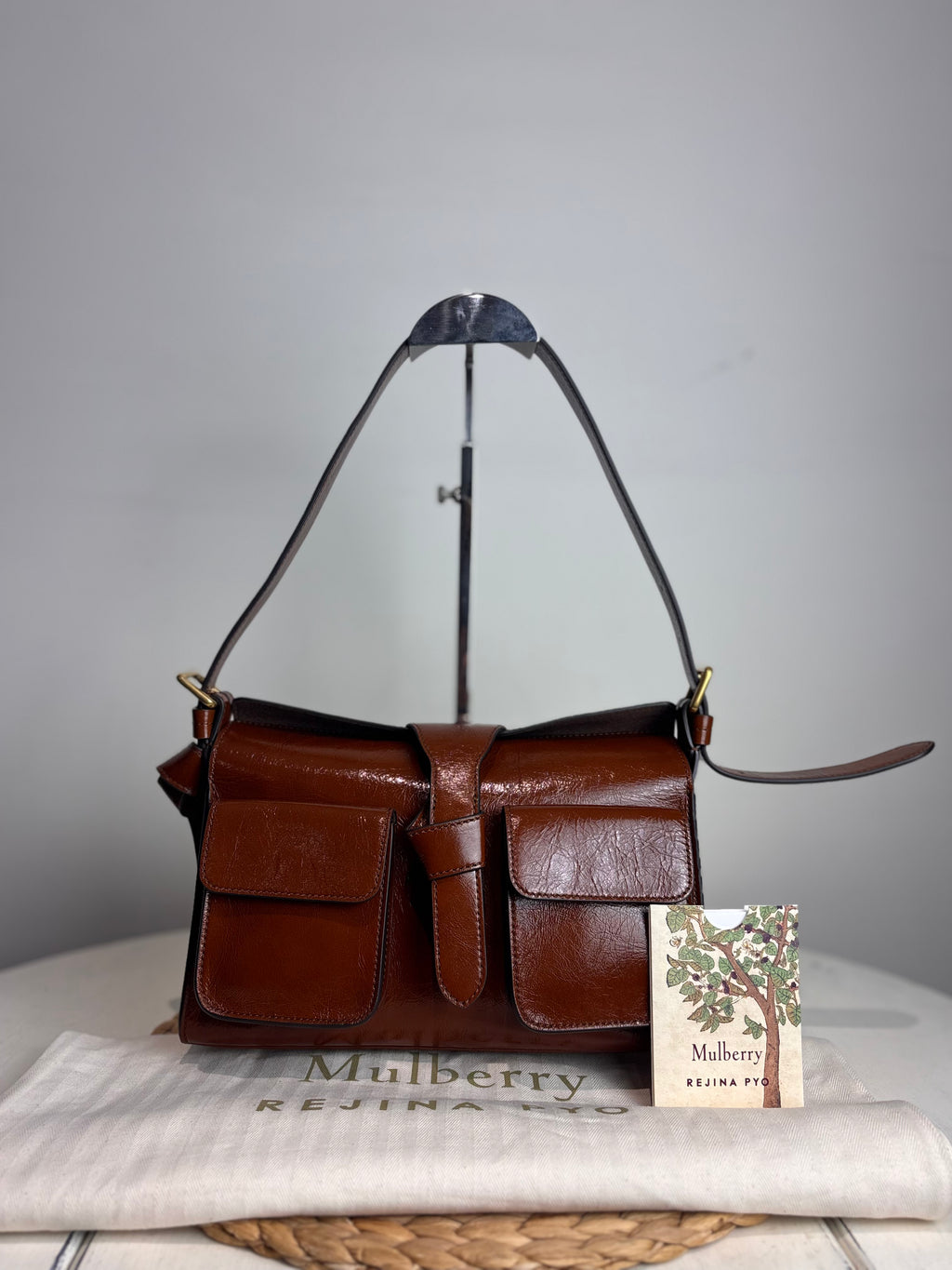 Mulberry x Rejina Pyo Oak Crinkle Shoulder Bag (Limited Edition)
