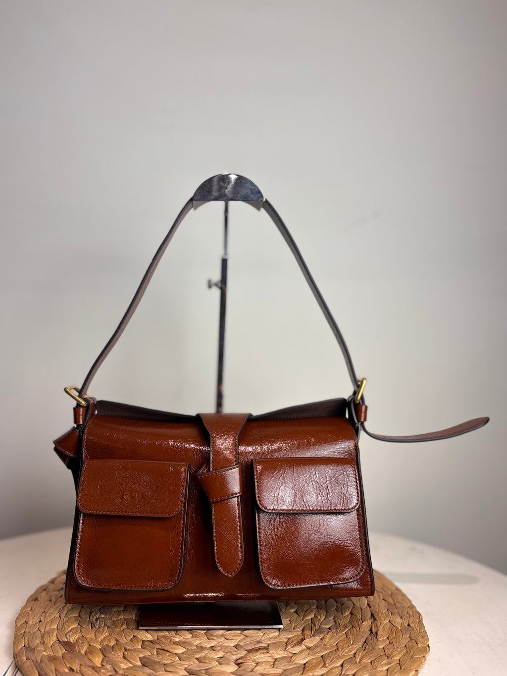 Mulberry x Rejina Pyo Oak Crinkle Shoulder Bag (Limited Edition)