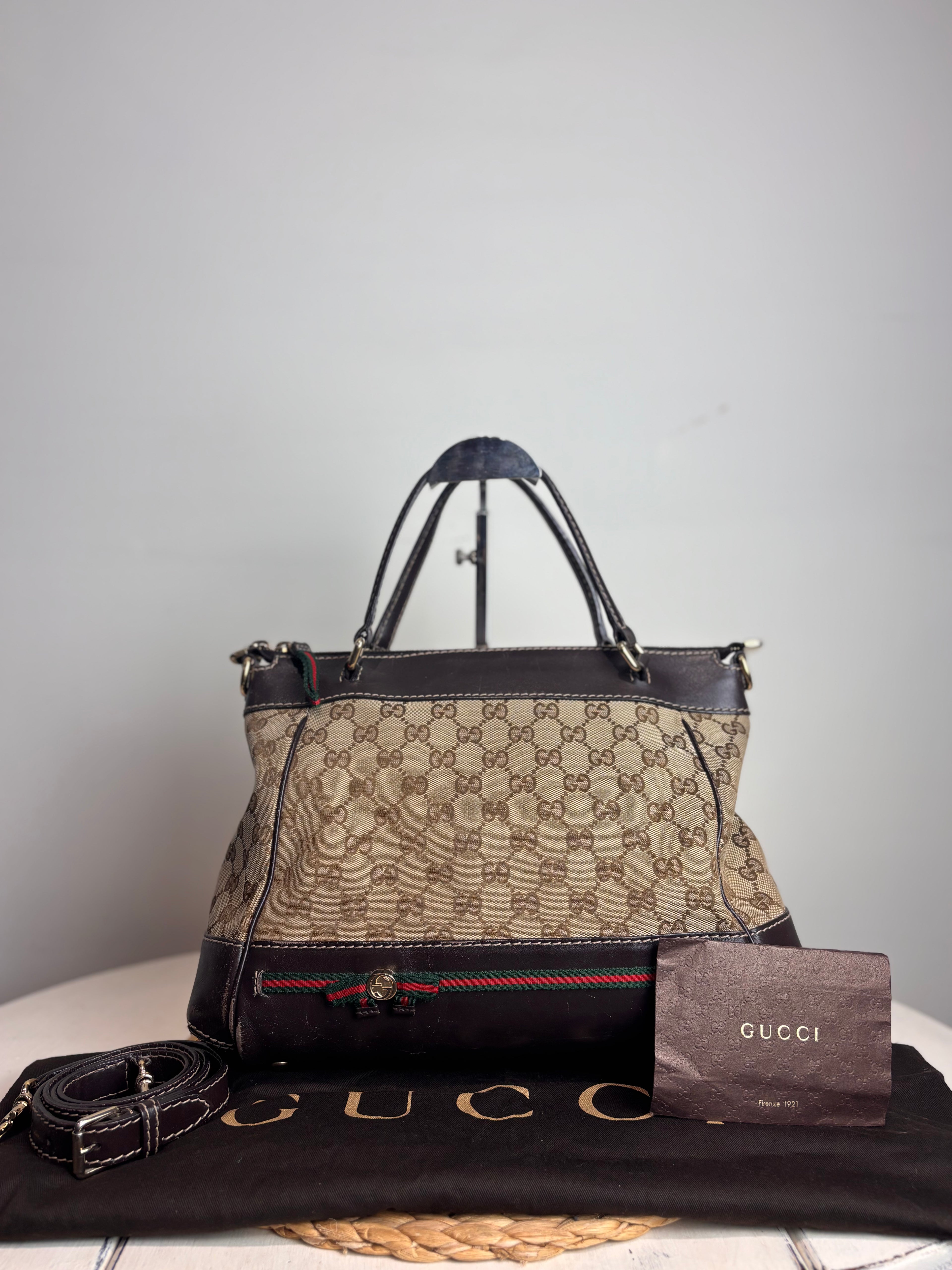 GUCCI Canvas Mayfair Handbag