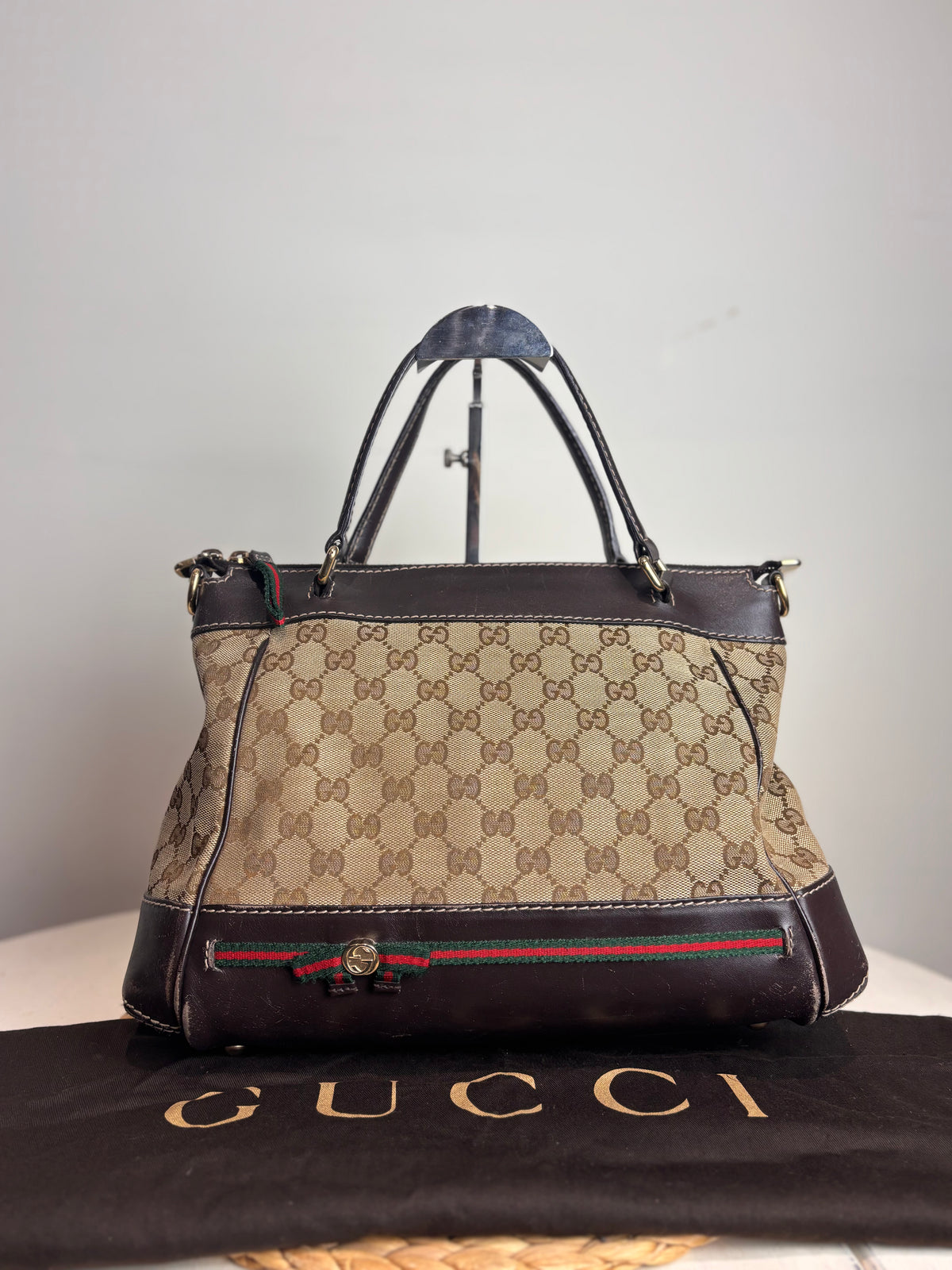 GUCCI Canvas Mayfair Handbag
