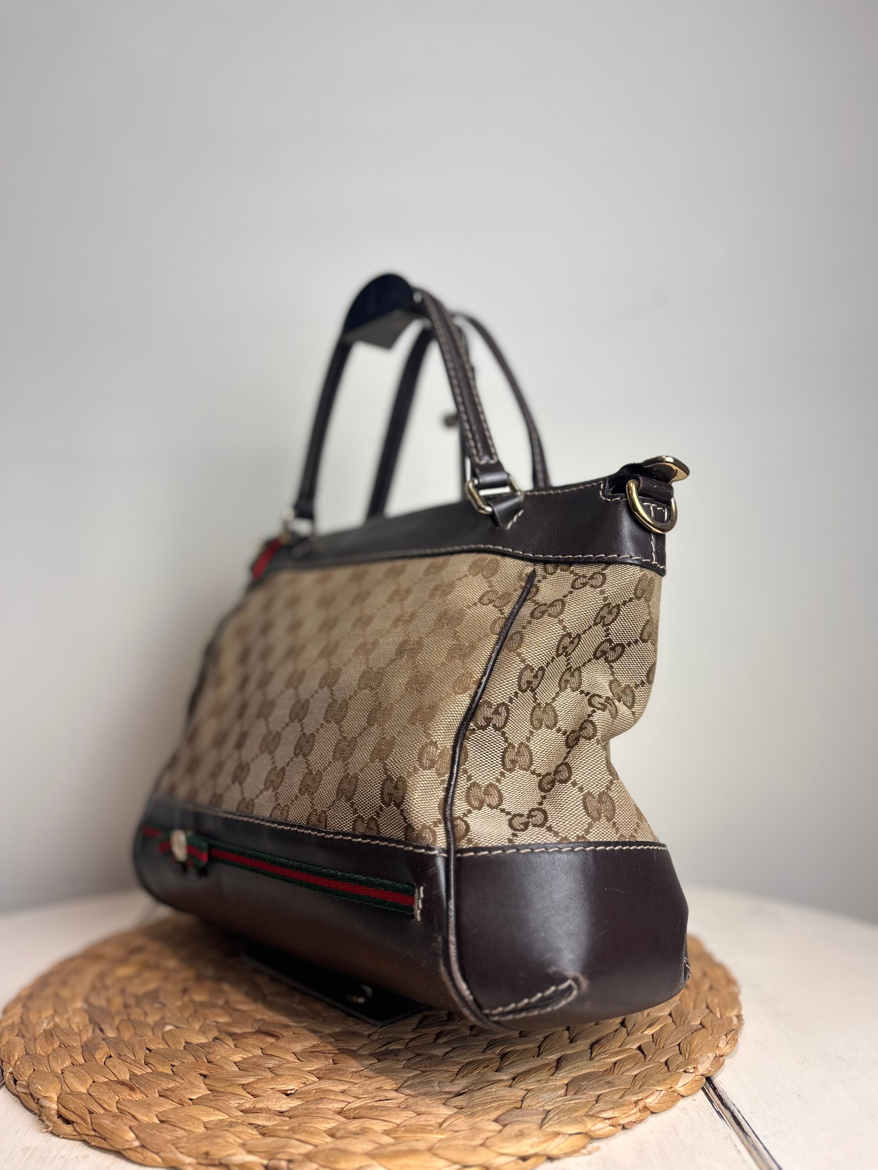 GUCCI Canvas Mayfair Handbag