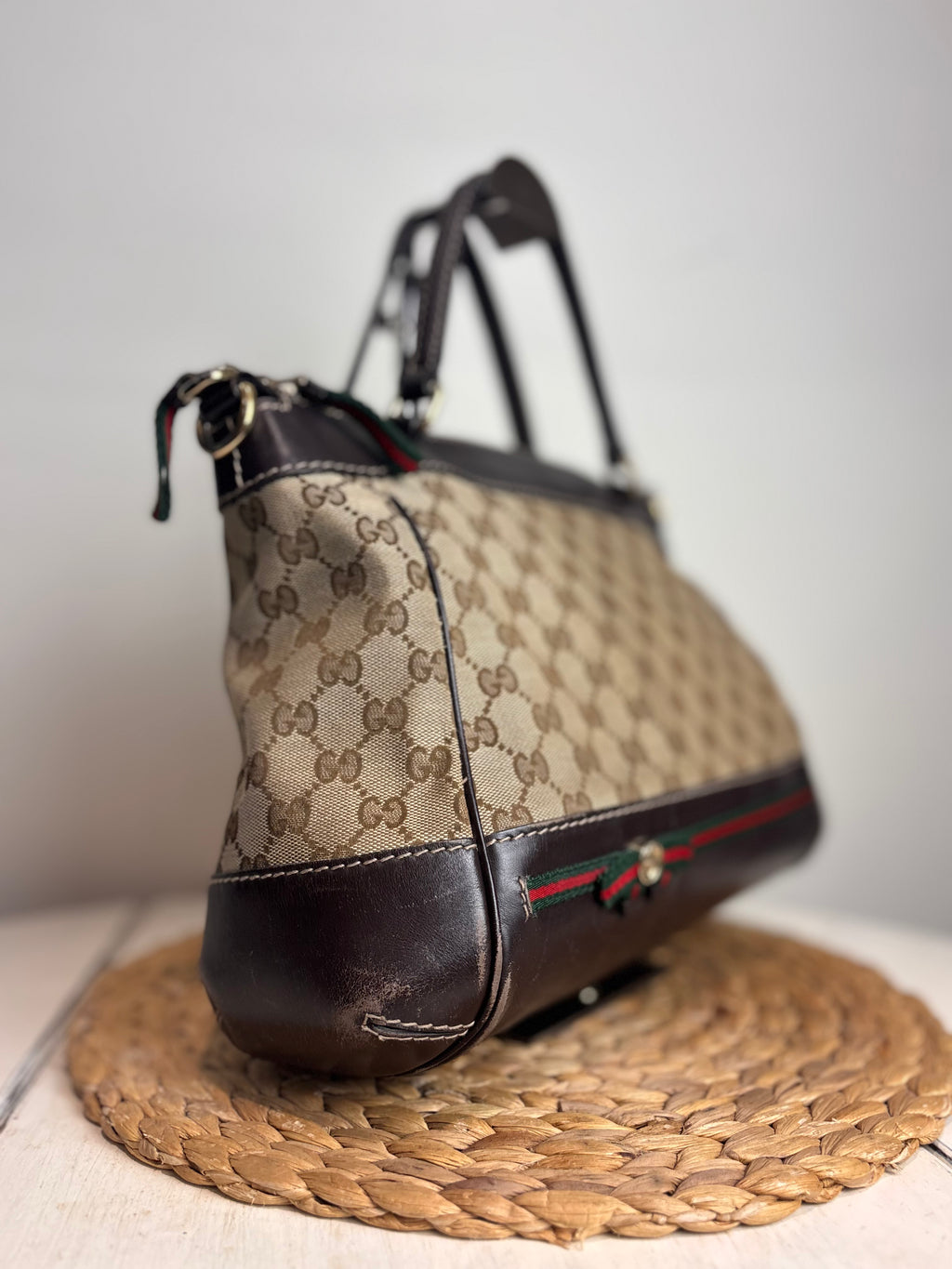 GUCCI Canvas Mayfair Handbag