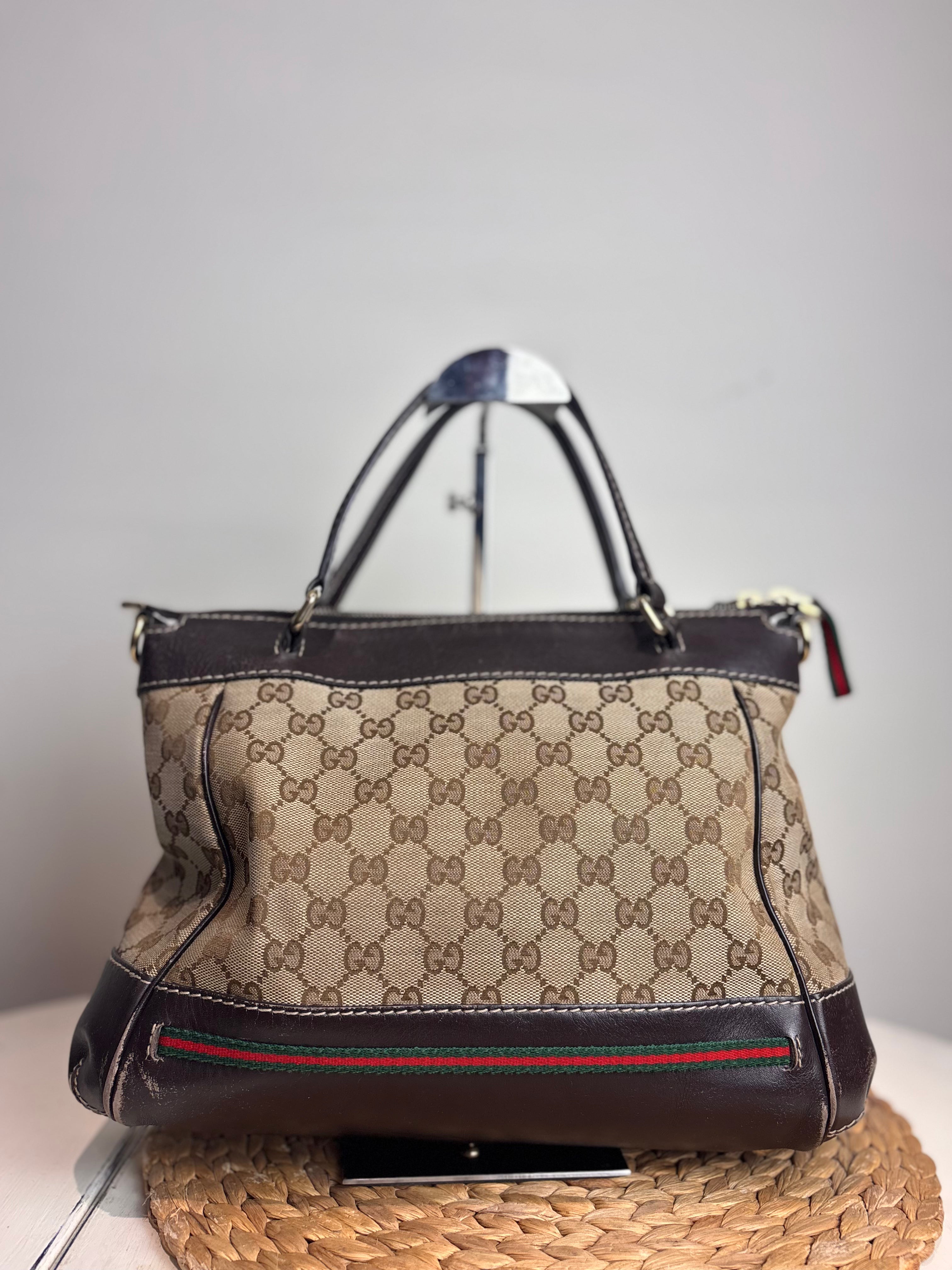 GUCCI Canvas Mayfair Handbag